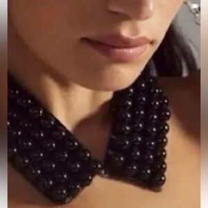 Maeve By Anthropologie~NWT~Striking~Faux Pearl~Beaded~Collar Choker~Necklace